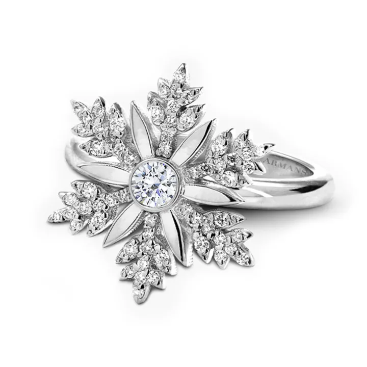 Diamond Snowflake Ring
