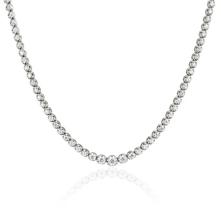 Diamond Tennis Choker Necklace