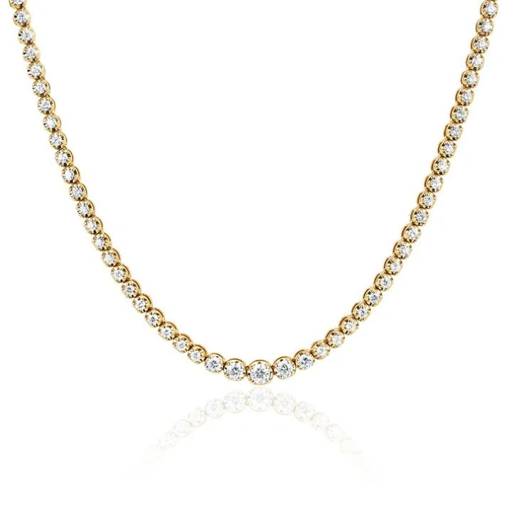 Diamond Tennis Choker Necklace