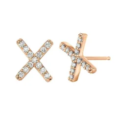 Diamond X Earrings