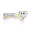 Diamonds Hearts Split Ring