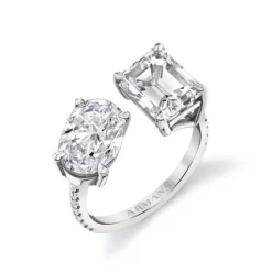 Double Trouble Two Stone Engagement Ring
