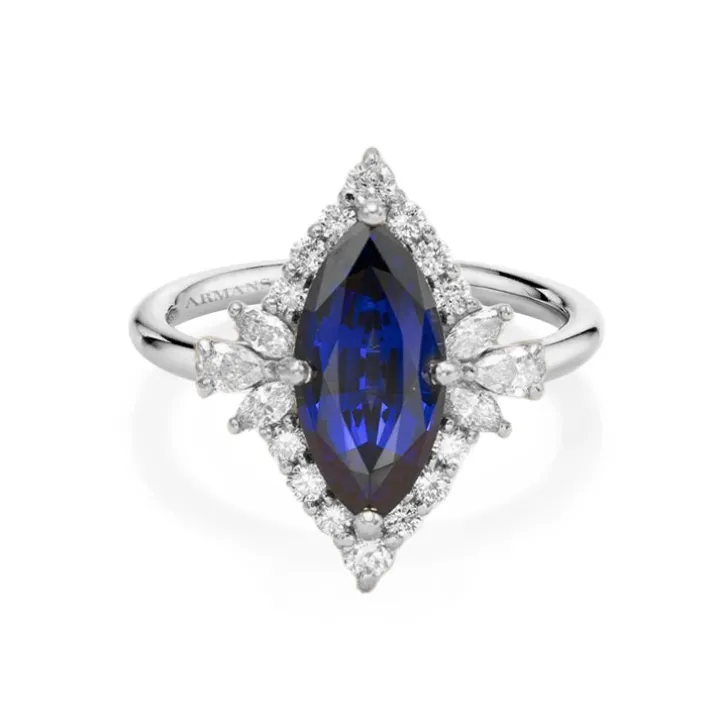 Eloise Blue Sapphire Engagement Ring