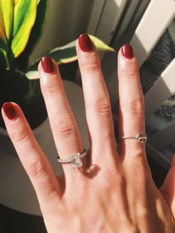 Emerald Allegra Lab Grown Engagement Ring