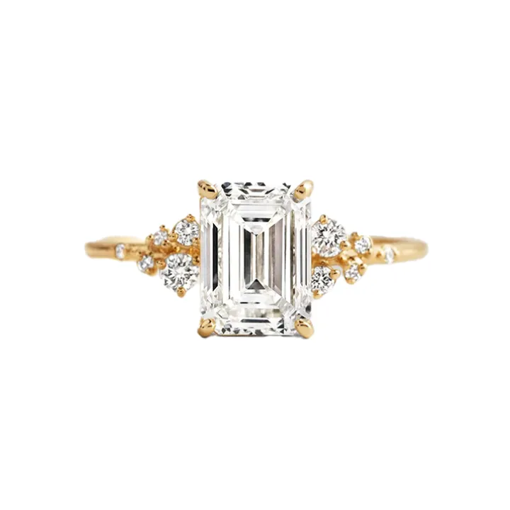 Emerald Aurora Engagement Ring