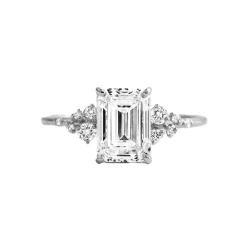 Emerald Aurora Engagement Ring