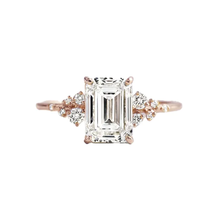 Emerald Aurora Engagement Ring