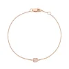 Emerald Bezel Set Diamond Bracelet