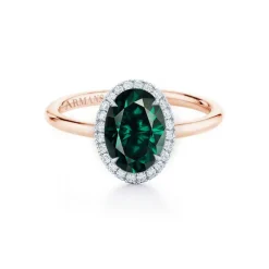 Emerald Kristina Engagement Ring