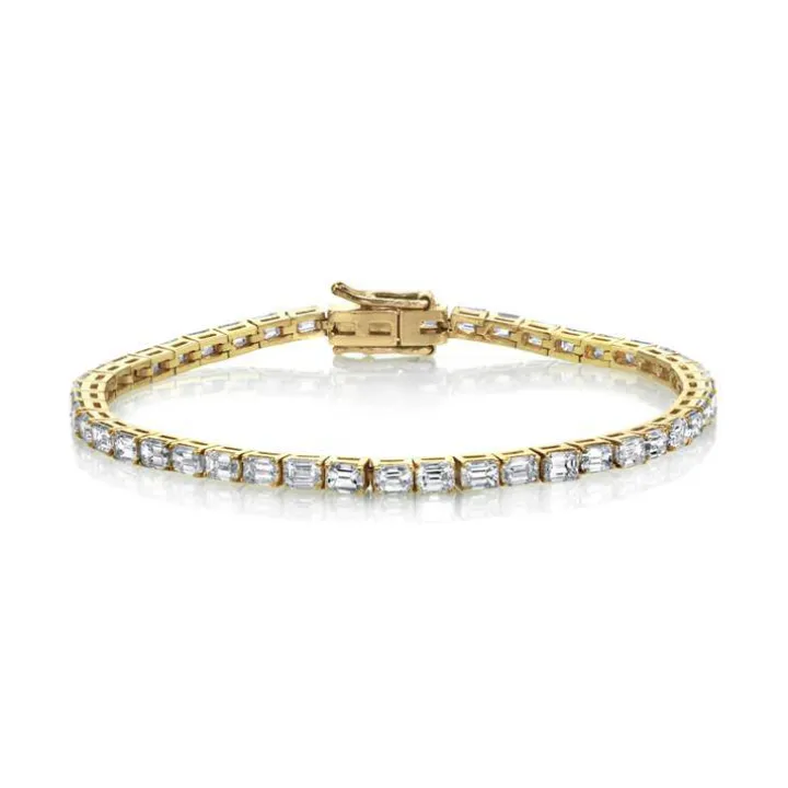 Emerald Lab Grown Diamond Tennis Bracelet