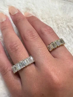 Emerald Wedding Band