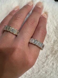 Emerald Wedding Band