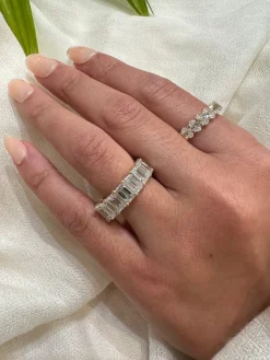 Emerald Wedding Band