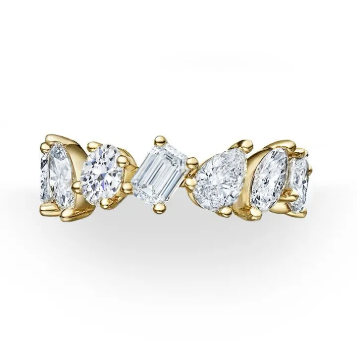 Entangled Mixed Diamond Eternity Ring