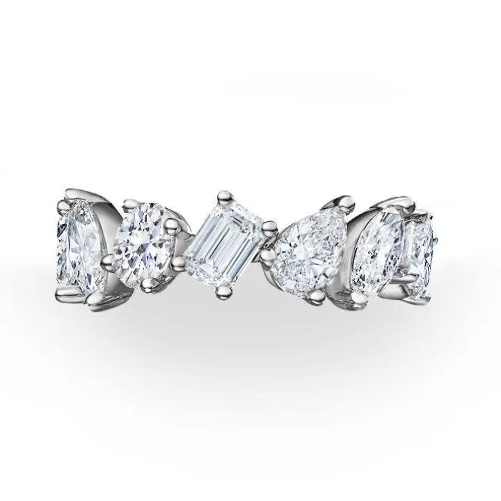 Entangled Mixed Diamond Eternity Ring