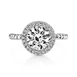 Entwined Halo Engagement Ring