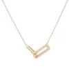 Eternity Rectangle Diamond Necklace