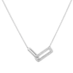 Eternity Rectangle Diamond Necklace