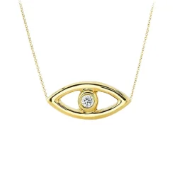 Evil Eye Bezel Necklace