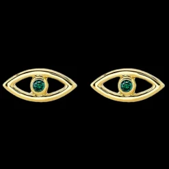 Evil Eye Bezel Studs