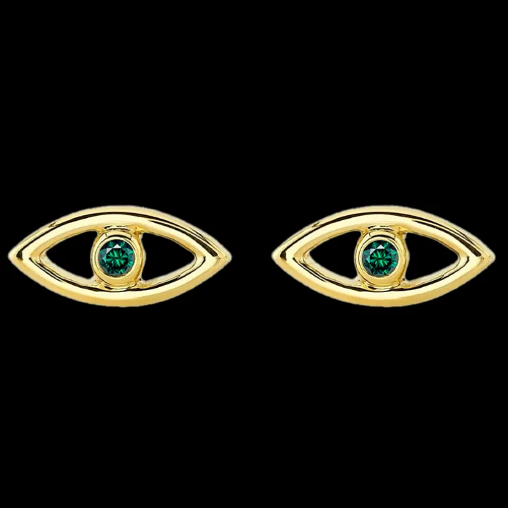 Evil Eye Bezel Studs