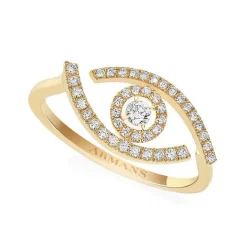 Evil Eye Diamond Ring
