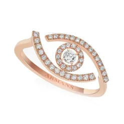 Evil Eye Diamond Ring