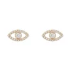 Evil Eye Diamond Studs