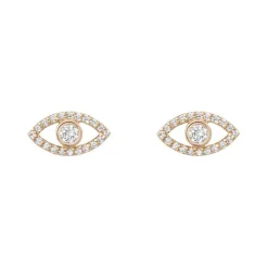 Evil Eye Diamond Studs