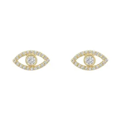 Evil Eye Diamond Studs