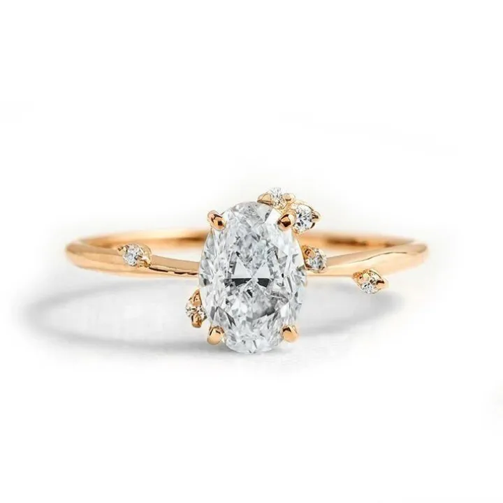 Fire Fly Diamond Engagement Ring
