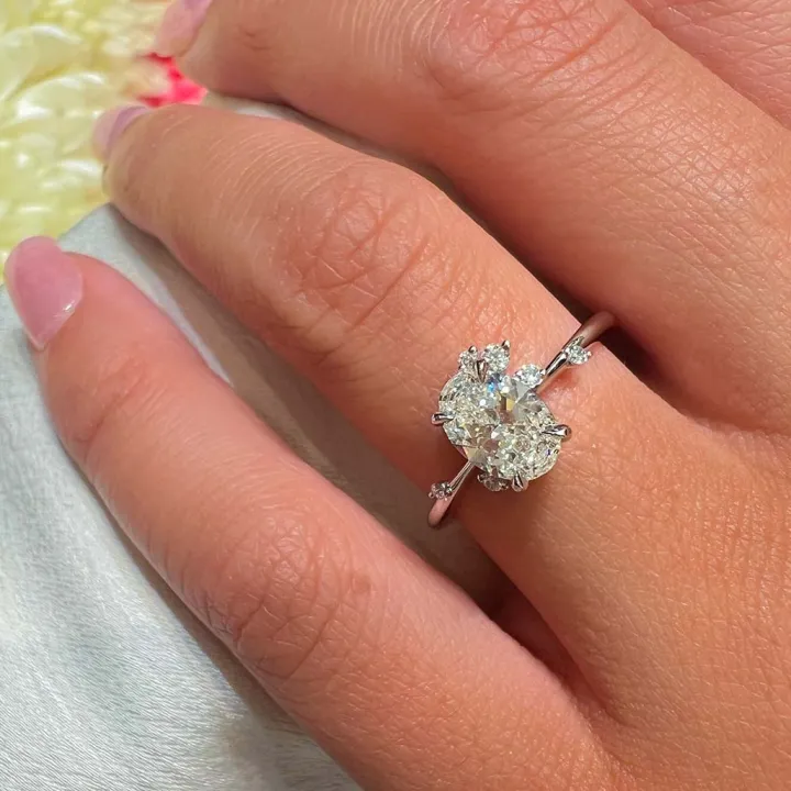 Fire Fly Diamond Engagement Ring