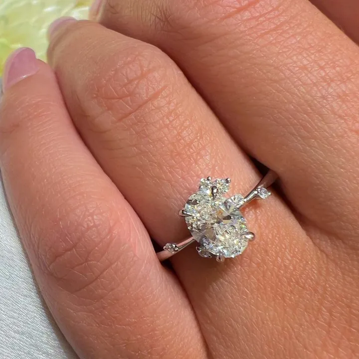 Fire Fly Diamond Engagement Ring