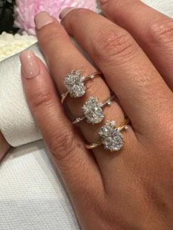 Fire Fly Diamond Engagement Ring