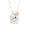 Fire Fly Oval Diamond Necklace