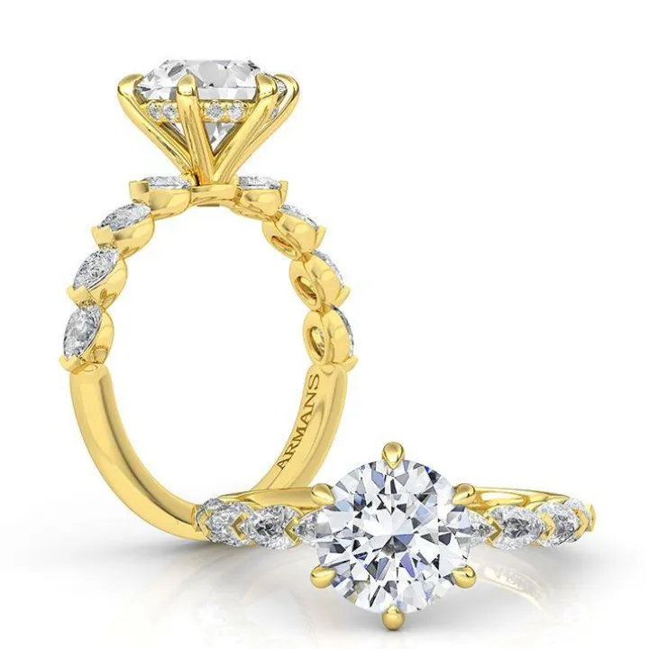 Fireball Lab Grown Engagement Ring