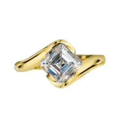 Fusion Asscher Engagement Ring
