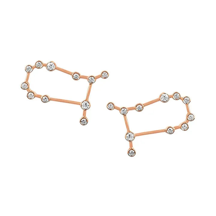 Gemini Diamond Constellation Studs