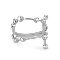 Gemini Diamond Constellation Ring