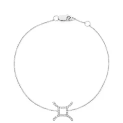 Gemini Diamond Zodiac Bracelet