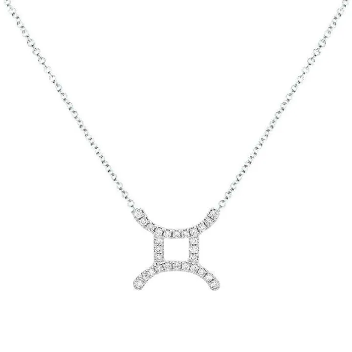 Gemini Diamond Zodiac Necklace