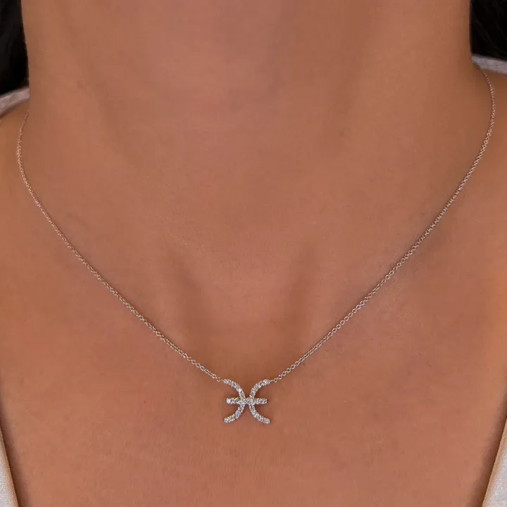 Gemini Diamond Zodiac Necklace