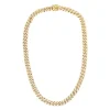 Gold Cuban Chain Link Diamond Necklace