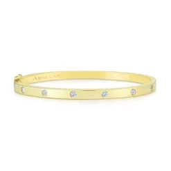 Gold Diamond Bangle