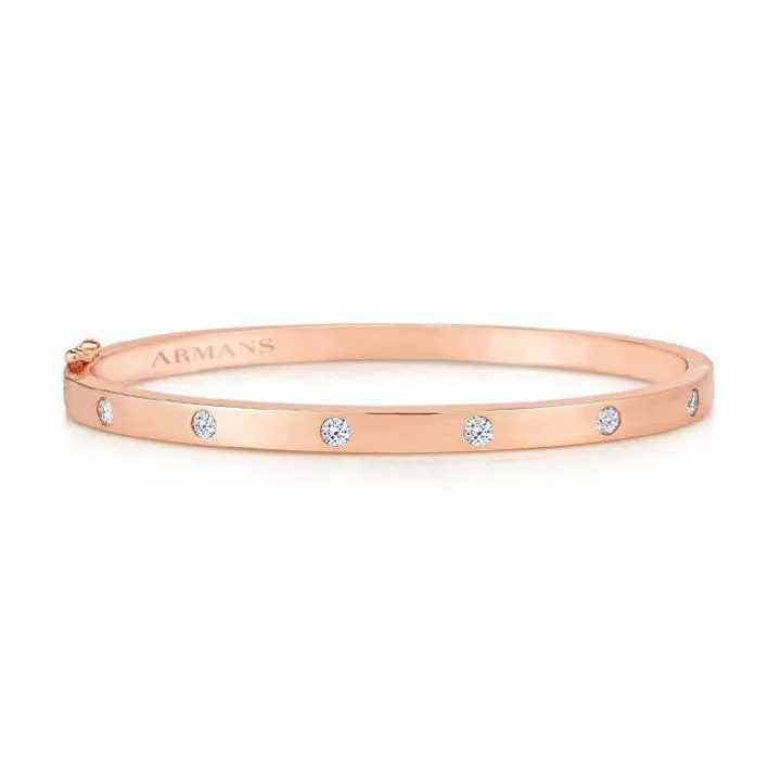 Gold Diamond Bangle