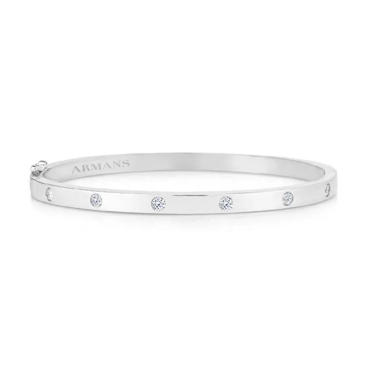 Gold Diamond Bangle
