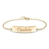 Gold Engraved Nameplate Bracelet