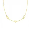 Gold Multi-Name Heart Necklace