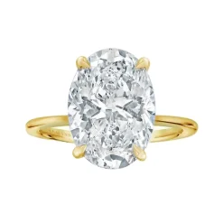 Golden Eternity Diamond Engagement Ring