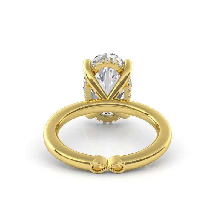 Golden Eternity Diamond Engagement Ring